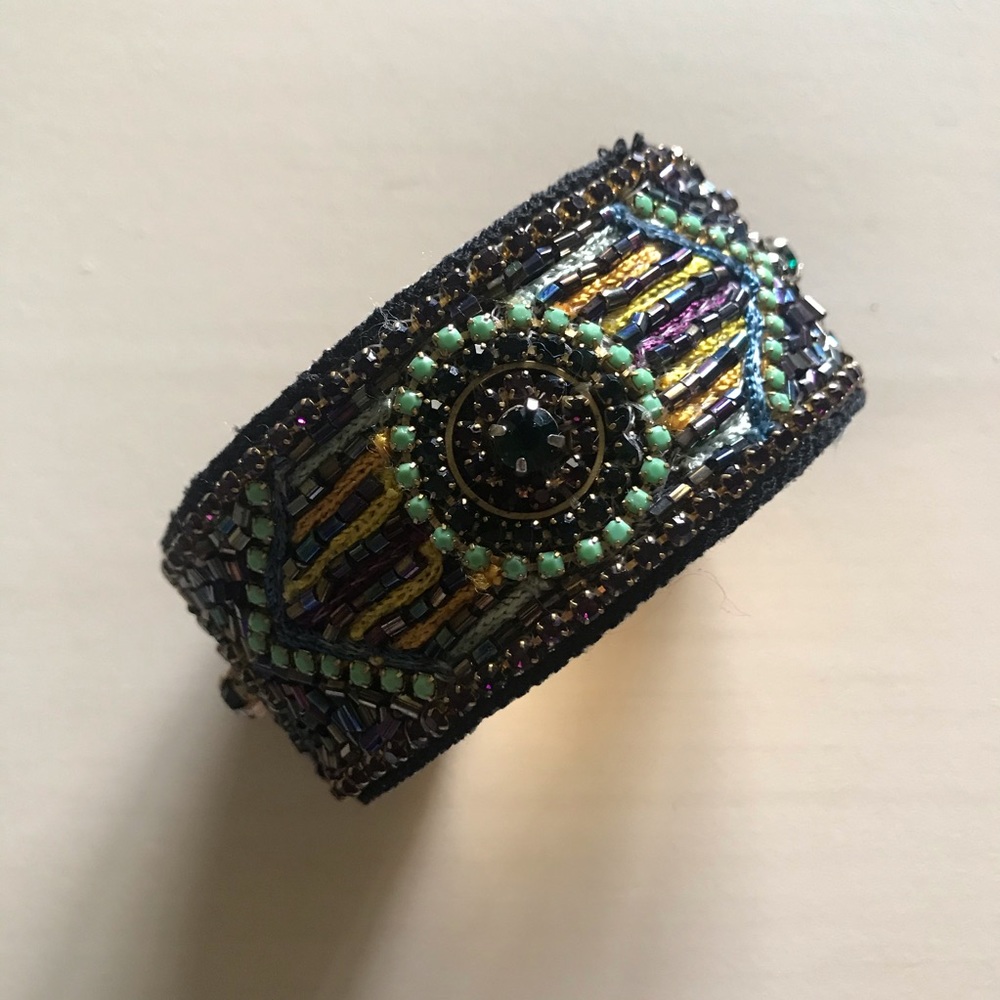 Beaded Metal Cuff